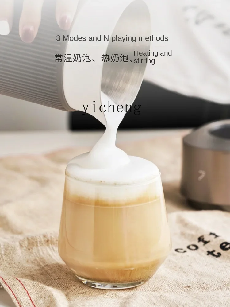 ZZ Macchina elettrica per schiuma di latte Caffè automatico domestico schiumato a caldo e freddo