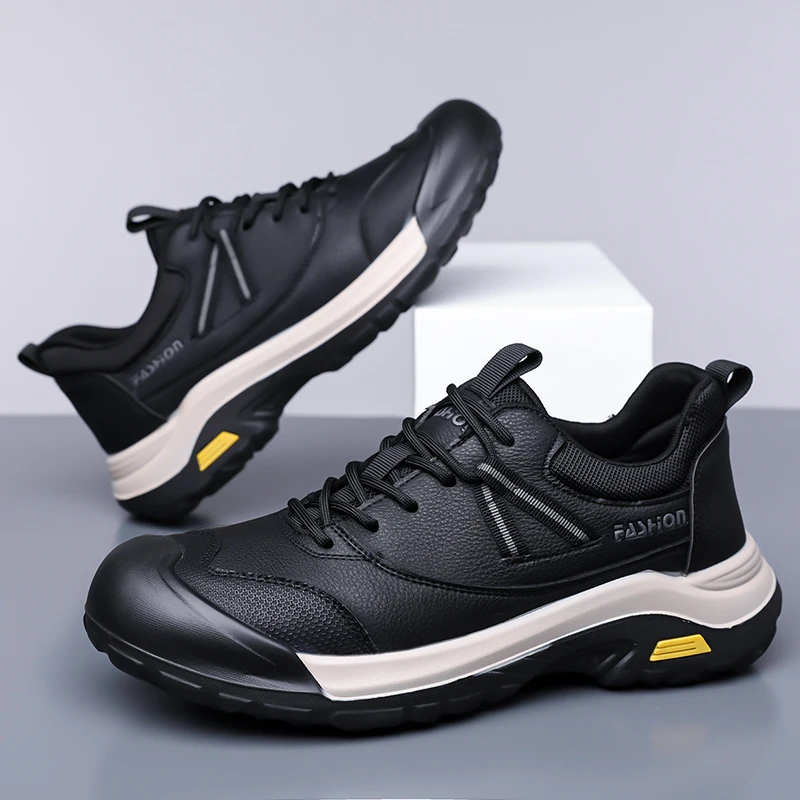 ​ حذاء بدون كعب للرجال الأكثر مبيعًا لعام 2025 - حذاء رياضي أبيض كلاسيكي، مسامي وممتص للصدمات، متين وغير قابل للانزلاق، مريح خفيف الوزن