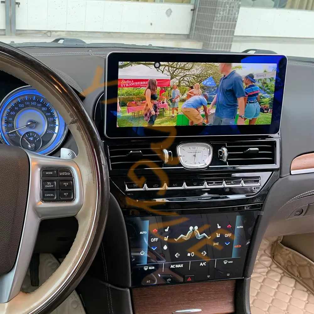 

Android14 12.3 inch+ 9.66 inch Car Multimedia Player for Chrysler 300C 2011-2017 GPS Navigation Audio Radio Stereo Head Unit