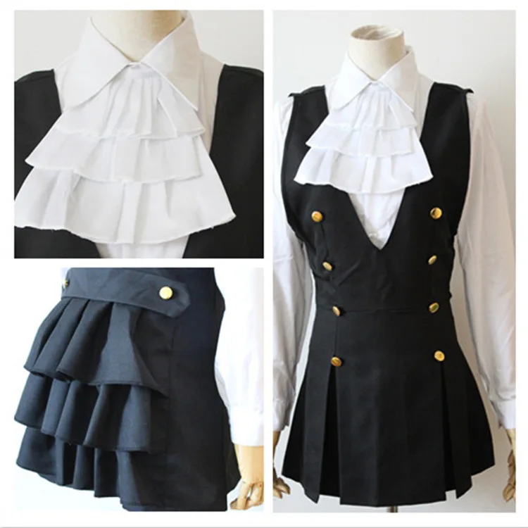 New Shirakiin Riricho Anime Inu x Boku SS Cosplay Cartoon Halloween Cos Woman Man Cosplay Costume Shirt skirt bow tie 2026 view 3