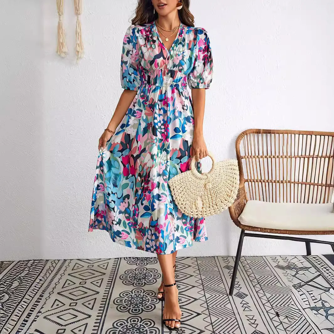 

2025 Fashion Printed Women's Dress