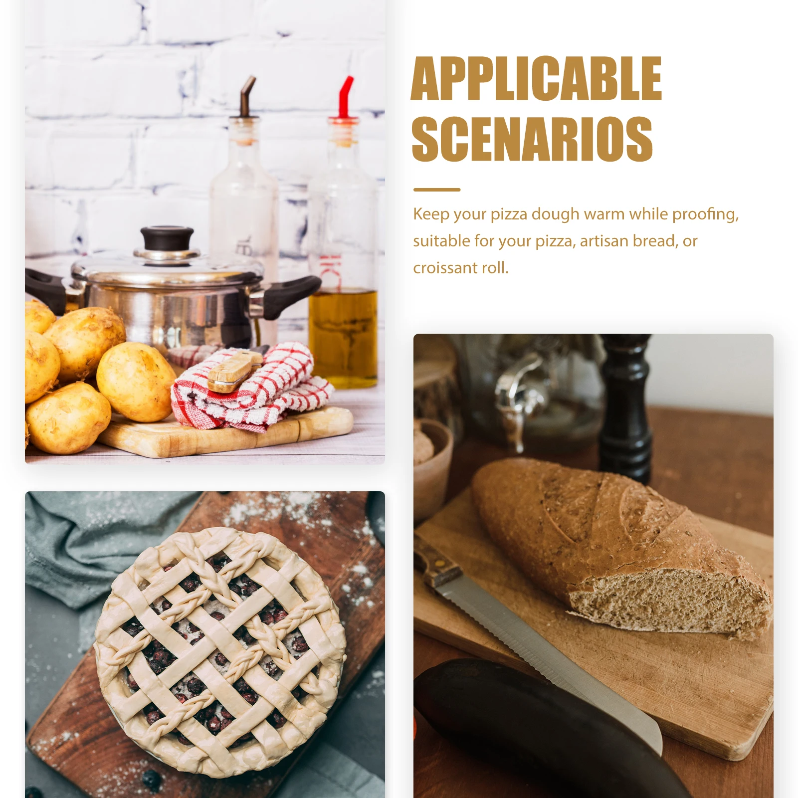 

Fermentation Box Reusable Dough Proofing Container Fruit Compact Convenient Pp Plastic Bowl with Lid Household