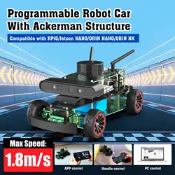 Robot ROSMASTAER R2 ROS2 z programowalnym inteligentnym samochodem AI Structure Ackermann dla Jetson NANO 4 GB/Orin NANO/Orin NX/Raspberry Pi 5