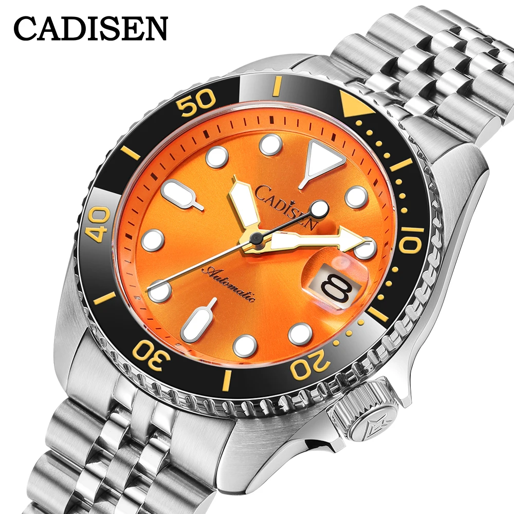 CADISEN 2024 New BGW9 Night Water Ghost Men's Watches Mechanical Wristwatch for men Automatic watch Japan NH35A 20Bar Dive Clock