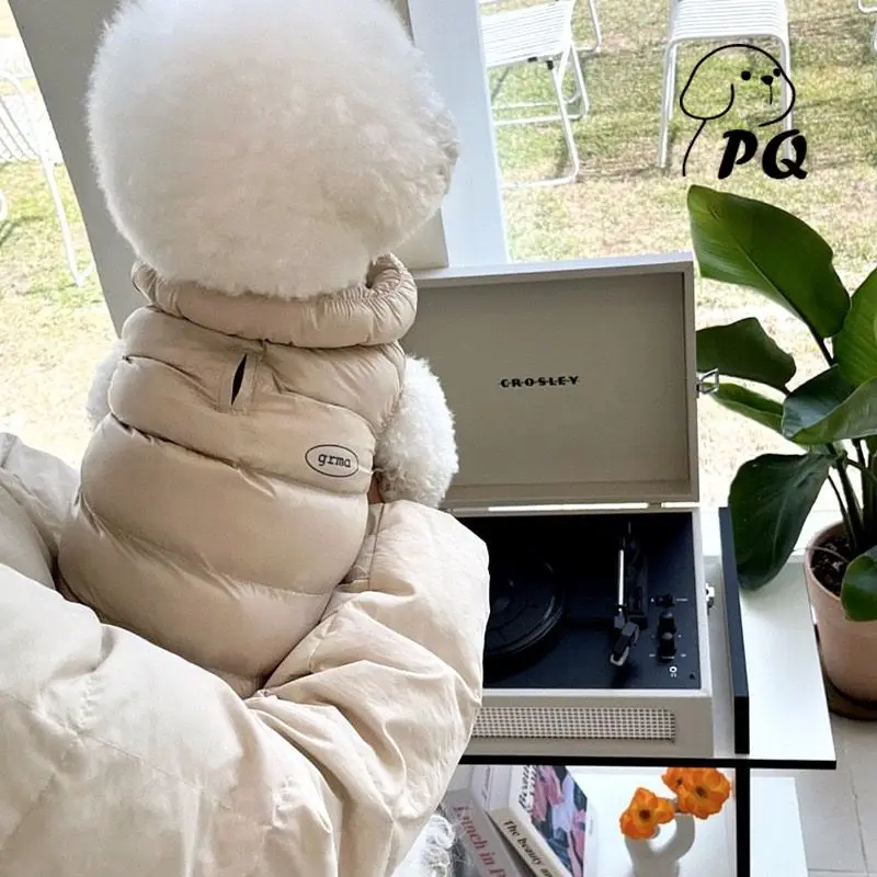 

New Morandi Color Simple Warm Dog Vest Autumn and Winter Thickened Teddy Than Bear Small Cat Pet Clothes Windproof and Warm