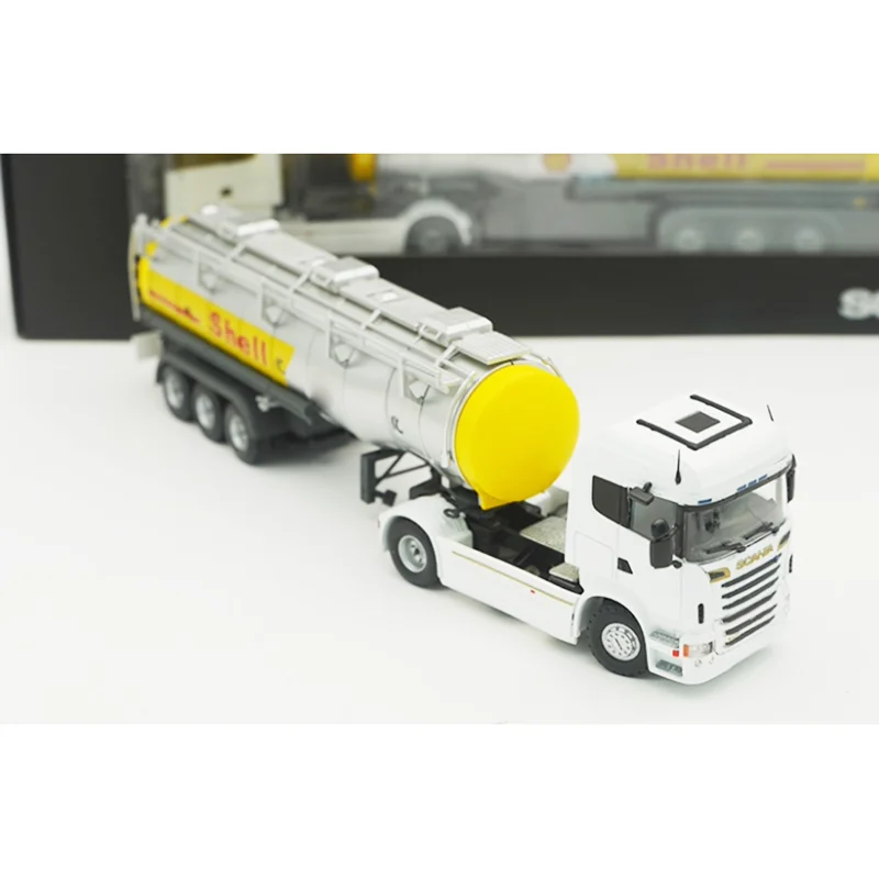 Pressofuso in scala 1:50 in lega R420 petrolio camion da trasporto modello prodotto finito simulazione collezione di giocattoli regalo display statico