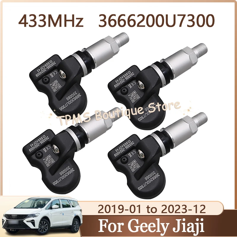 

Система контроля давления в шинах, датчик TPMS, 4 шт., 433 МГц, 3666200U7300 для Geely Jiaji Haoyue JAC X8 PHEV Jiayue X7 E50A