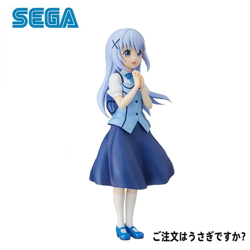 Na stanie 100% Oryginalna Figurka Akcji SEGA Is The Order A Rabbit Kafuu Chino Model Lalka Fabrycznie Nowa w Pudełku Gadżety Animacyjne