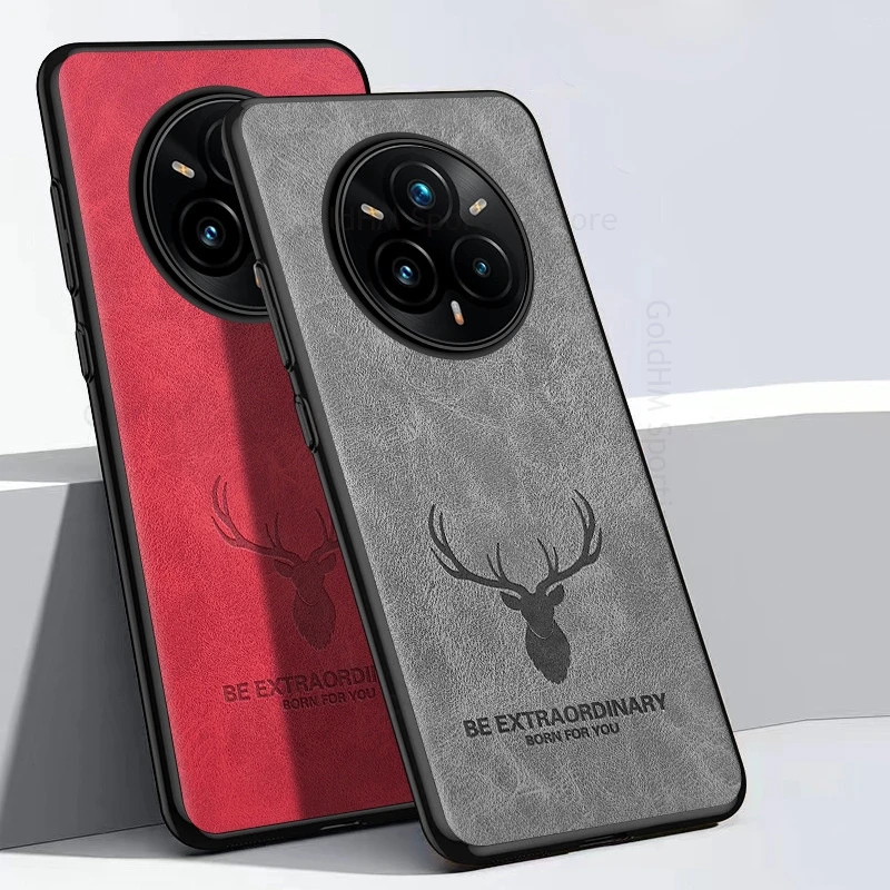 ل ممن لهم Realme 14 برو زائد ثلاثية الأبعاد الكرتون الأيائل الغزلان رئيس حافظة جلدية ل Realme 13 12 11 برو زائد 14 برو + لينة غطاء إطاري من السيليكون