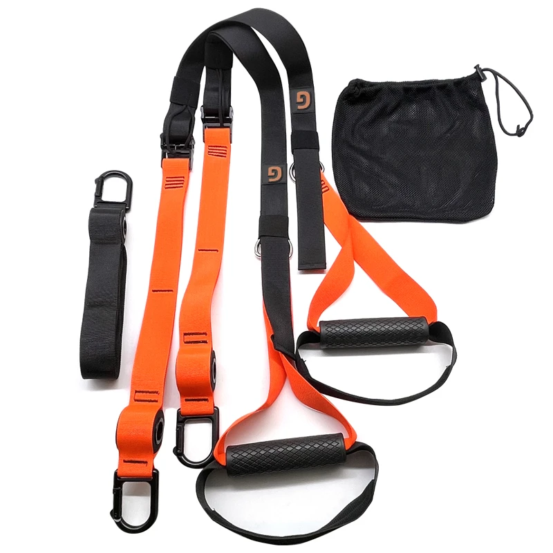 

GRASSFIT Adjustable straps sling Home Gym Fitness Professional Suspension Straps Trainer with Multi Color Resistance Training