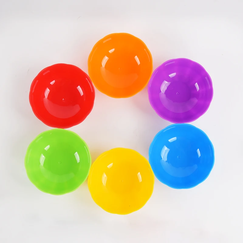 Arco-íris das crianças contando borracha macia animal correspondência cor brinquedos classificação de cores tigela clipes montessori auxiliares de ensino