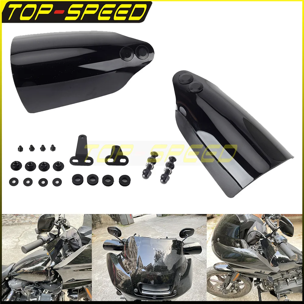 Motor Handlebar Protection Cover Windshield Handguard For Harley Touring Electra Glide FLHTP FLHT Street FLHX FLHXSE FLHXS 21-23