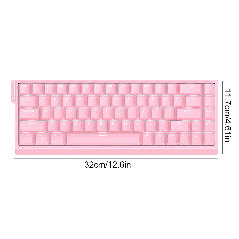 HE65 Wired Gaming Mechanical Keyboard Hot Swappable Magnetic Switch Gamer Keyboards RGB Backlit Computer Keyboard for PC Laptop
