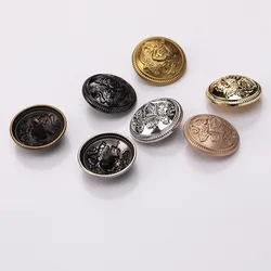 10pcs Metal Buttons for Clothing Sewing Accessories DIY Vintage Gold Buttons for Clothing Fashion Coat Blouse Buttons