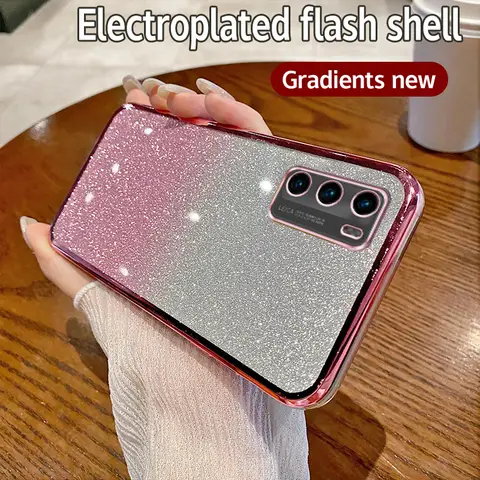 Glitter Case For Huawei P30 P20 P40 Lite Cases Huawei Mate 20 40 30 Pro Plus 10 Lite P Smart Z 2021 2019 2020 Nova 5T Soft Cover