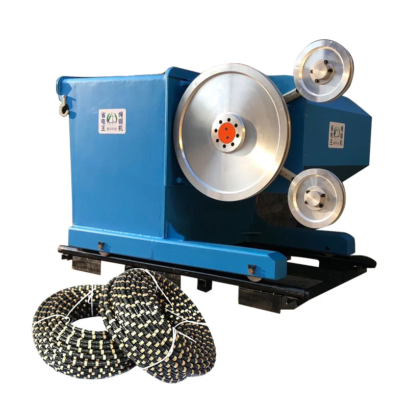 Cutting Stone Hydraulic Diamond Wire Saw Machine Rope Saw for Cutting Marble Diamond Wire Saw for Marble Quarry