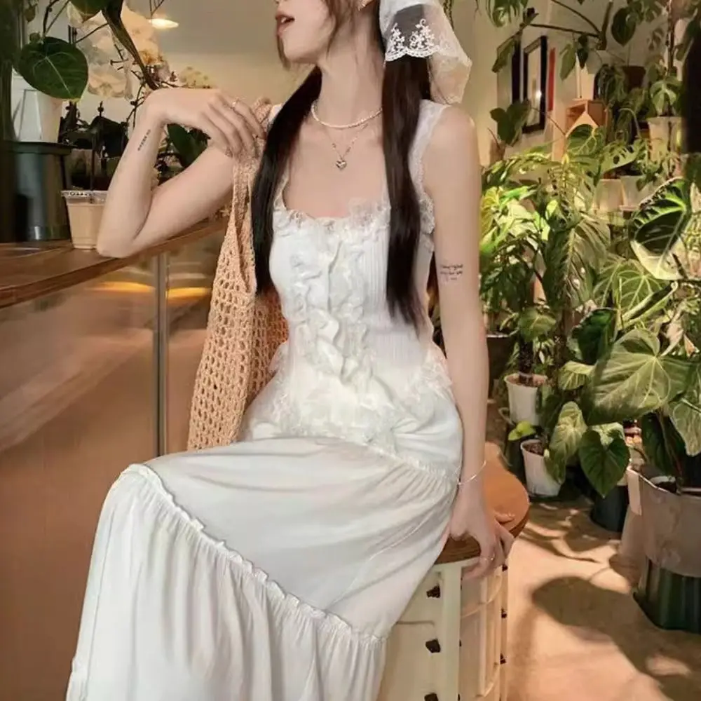 لطيف Y2k الدانتيل محبوك المحاصيل الأعلى تانك الحلو المرأة متماسكة سترة أعلى قميص الكورية نمط أكمام بروتيل فتاة #3