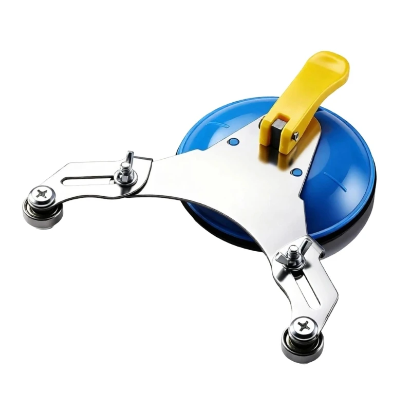 E28F Tile Drilling Guide Tool with Adjustable Positioning and Suction Base for Repair Work and Hardware Mounting Tasks