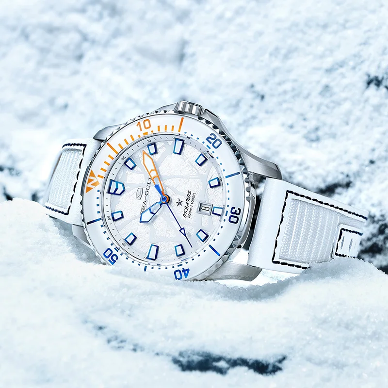 Seagull Ocean Series Pro Automatic Mechanical Watch Titanium Watch 300m Waterproof Luminous Men Luxury Diving Watches 43mm  1210