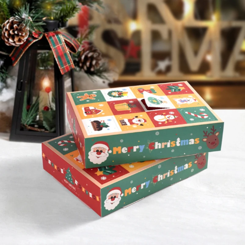 2/5Pcs Christmas gift box Empty Box Surprise blind box Paper Christmas Container Interesting Gift 2025New Hot selling