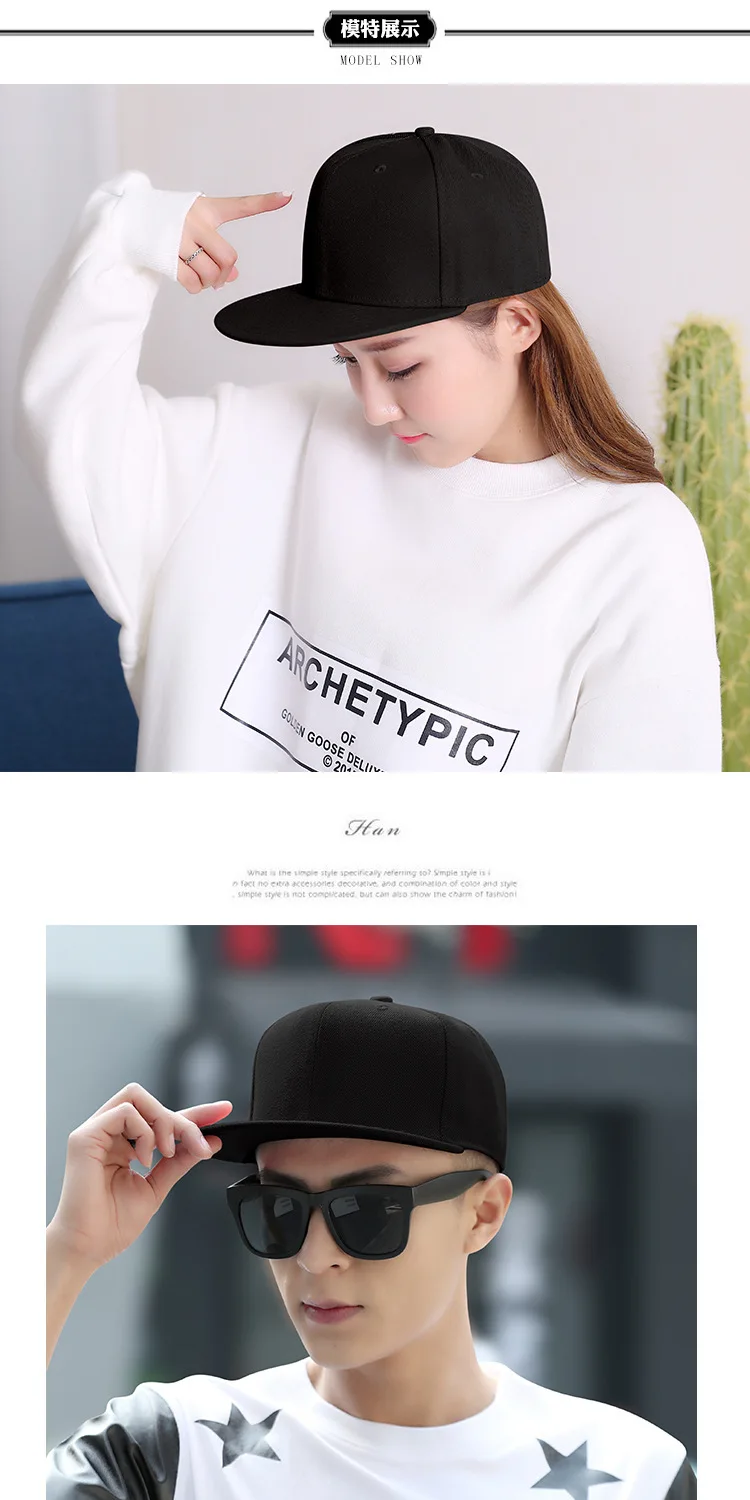 Big Bone Man Plus Size Baseball Caps Erwachsene Flat Peak Hip Hop Fitted Hat Männer Frauen Große Größe Snapback Cap Größe 6 3/4 bis Größe 8 – Detail 8