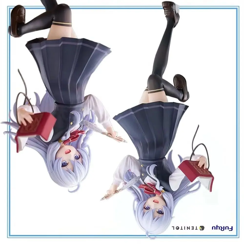 

100% Original FuRyu Tenitol Tall Majo No Tabitabi Elaina School Uniform Ver. Collection Series Anime Figure Model Decoration