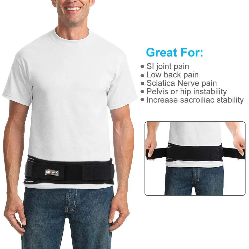 Sacroiliac Hip Belt That Alleviate Sciatic Pelvic Lower Back and Leg Pain Stabilize SI Joint Both Men and Women Relieve Sciatica