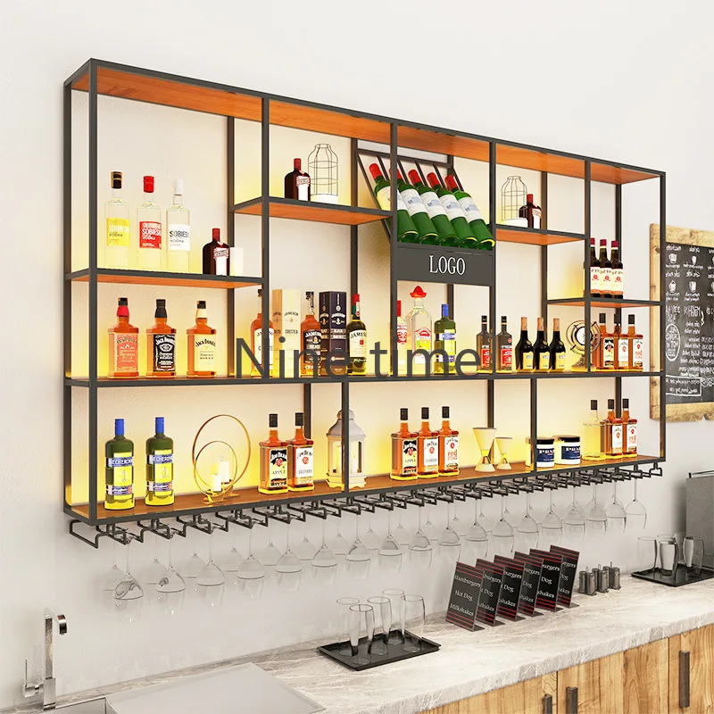 Bar Accessories Open Cabinets Whiskey Showcase Full Kitchen Cabinet Wine Rack Nordic Portable Drinks Shelves Outdoor Furniture