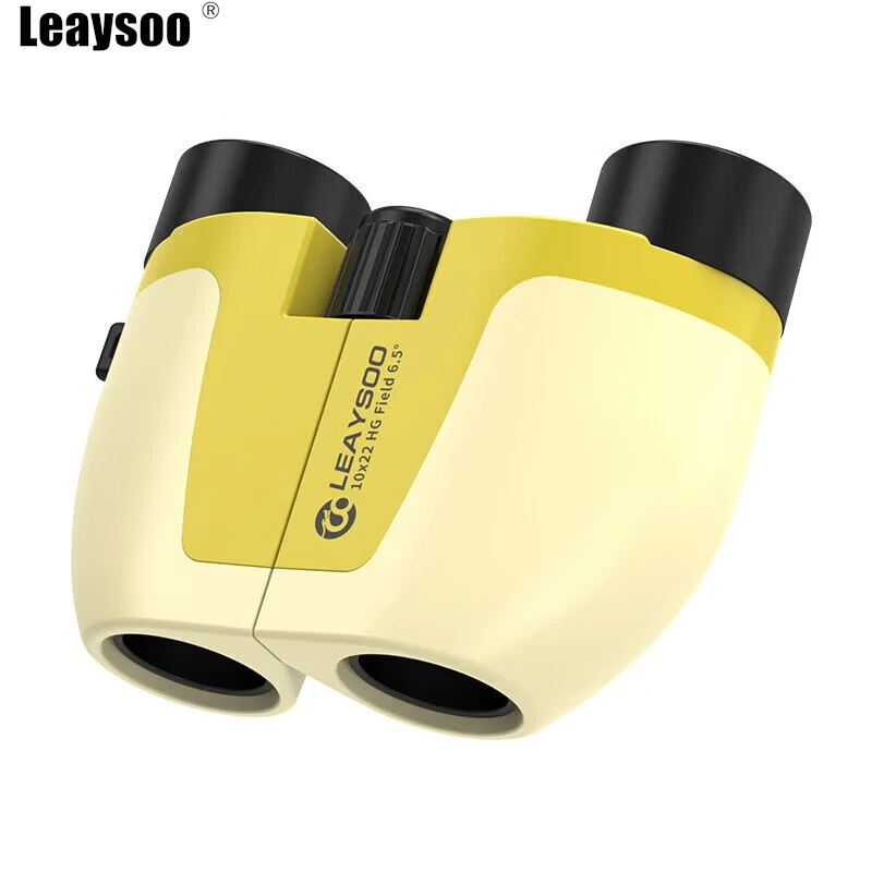 

Портативный бинокль LEAYSOO 10x22 для детей, компактный складной телескоп HD для концертов, наблюдения за птицами, путешествий, активного отдыха на природе