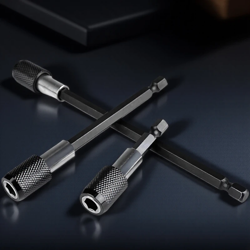 

Набор из 3 магнитных удлинителей - быстросменные адаптеры с шестигранным хвостовиком, длиной 60/100/150 мм, с противоскользящим покрытием, магнитный держатель для бит