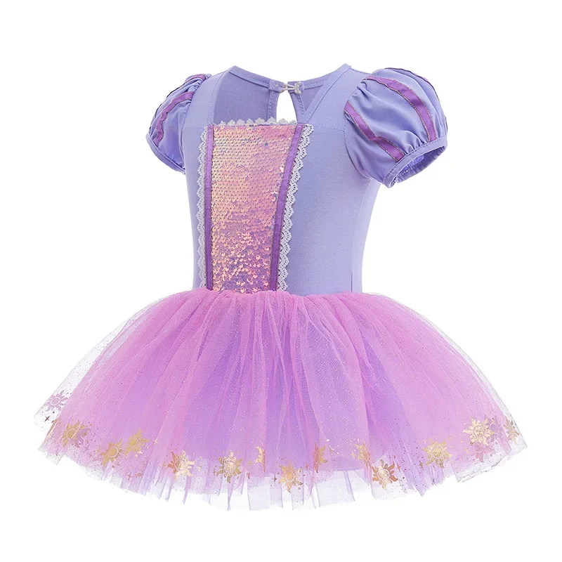 فستان باليه توتو مطرز للبنات ، ملابس رقص أرجواني ، تمرين باليه للأطفال ، زي رقص ، فستان أميرة لطفل صغير ، طفل