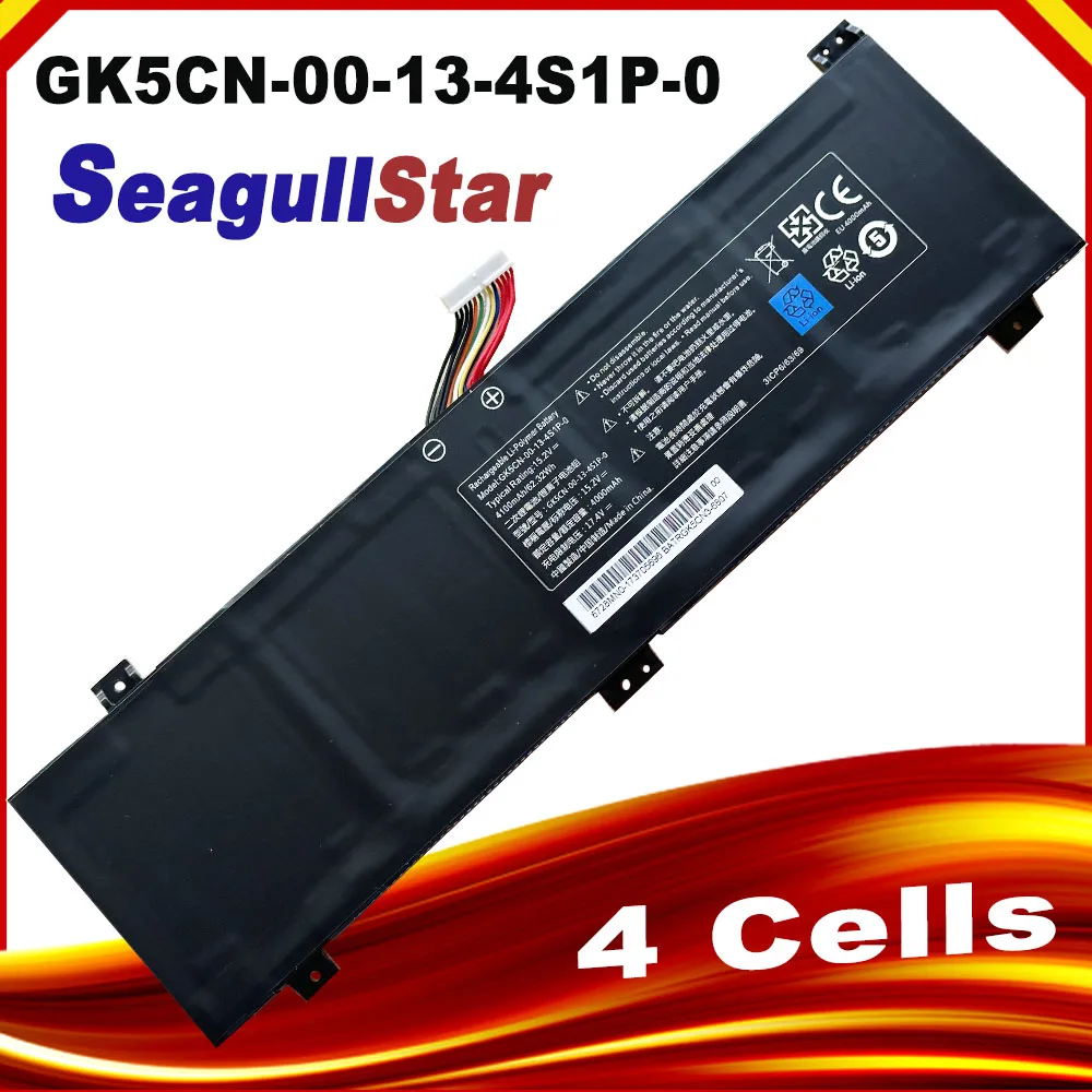 SeagullStar GK5CN-00-13-4S1P-0 15.2V Laptop Battery for Getac Tongfang GK5CN00134S1P0 GK5CN5Z GK5CQ7Z Schenker