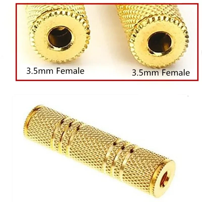 

Gold Plated 3.5mm Female To Female Audio Adapter Converter Coupler Metal
