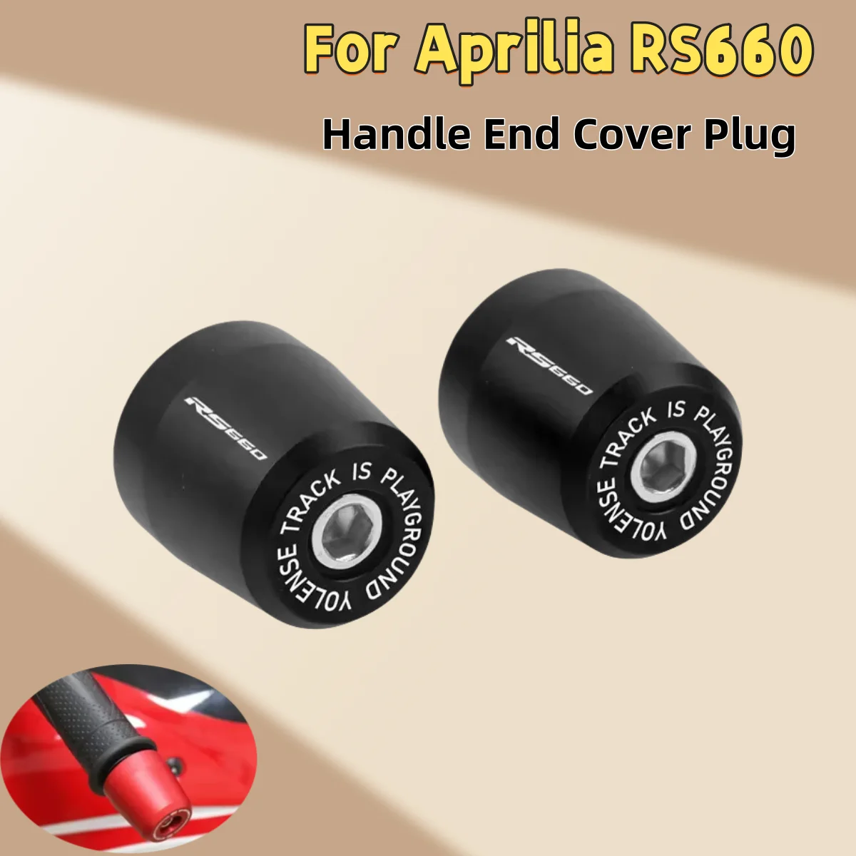 

For Aprilia RS 660 rs660 Tuono 660 2020-2023 motorcycle handle bar end handlebar grips ends cap plug slider counterweight cover