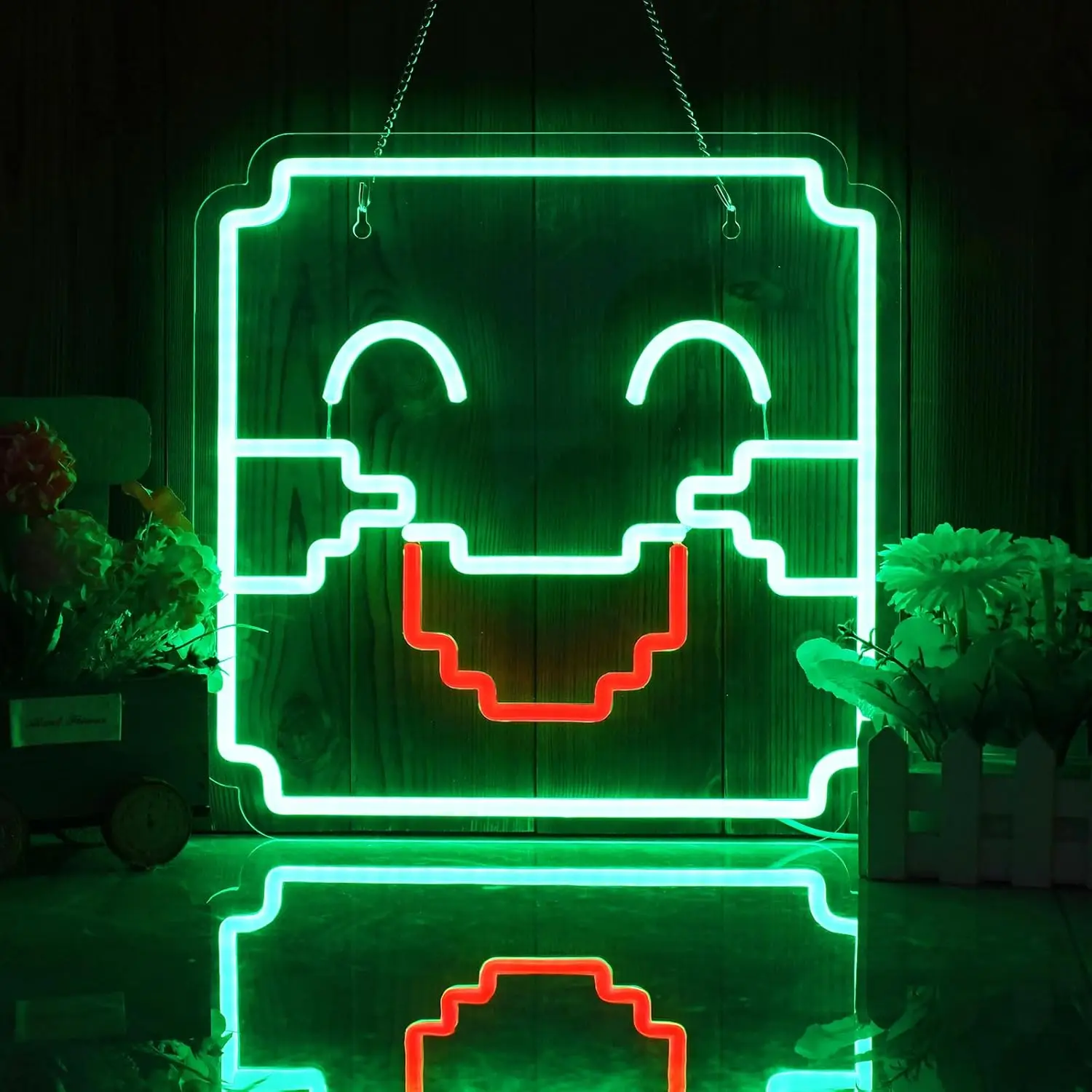 

Неоновая вывеска «Смайлик»: настенный светильник USB LED для вечеринок, баров, игровых комнат, спален, декор, подарок на день рождения, ночник
