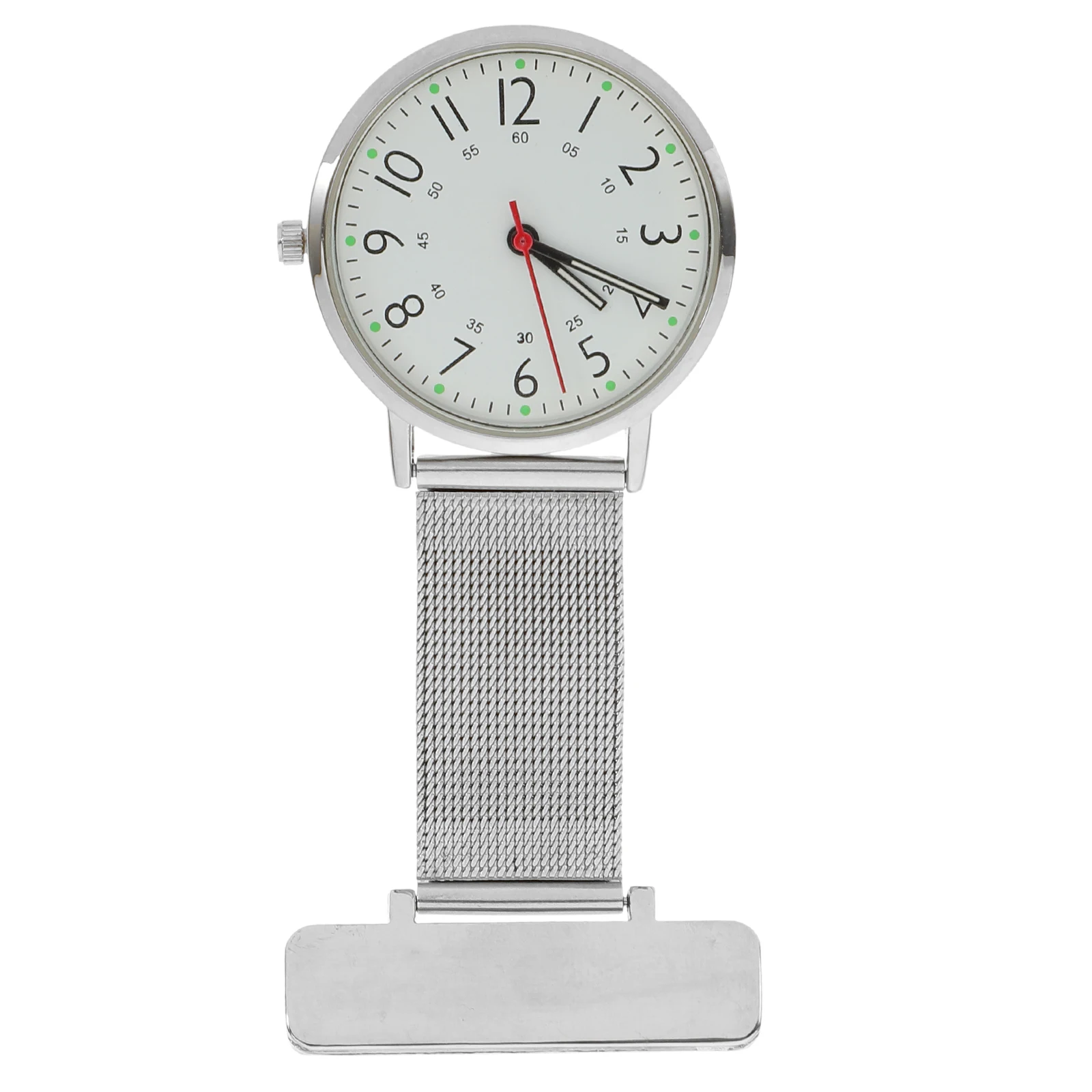 

Fashion Nurse Lapel Pin Hanging Brooch Medical Staff Sturdy Metal Chest Timepiece For Hospital Clinic Reliable Digital Nurses