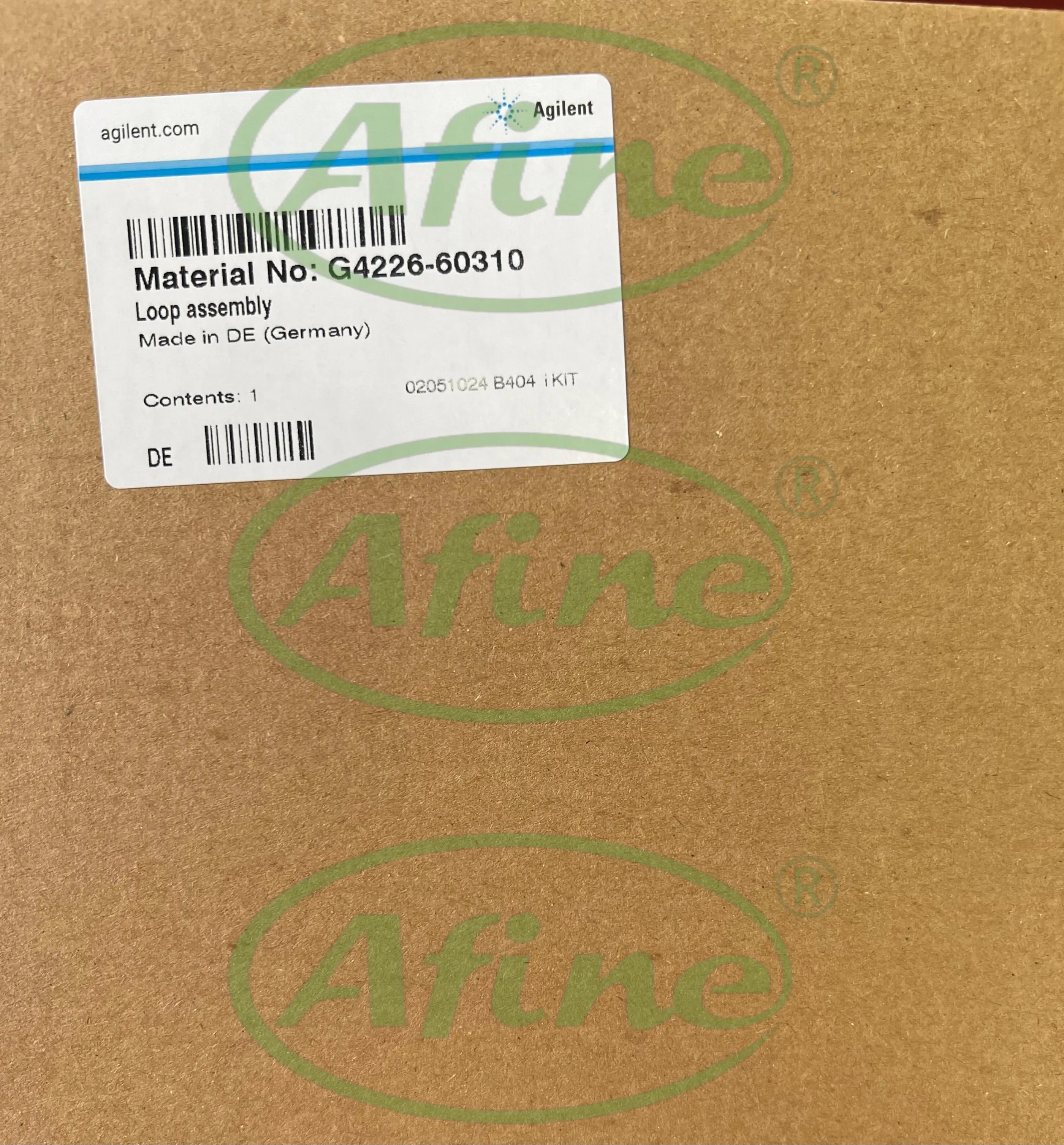 AFINE (Agilent G4226-60310), 20 μL Stainless Steel Sample Loop Assembly for G1367E & G4226A High Performance Autosamplers