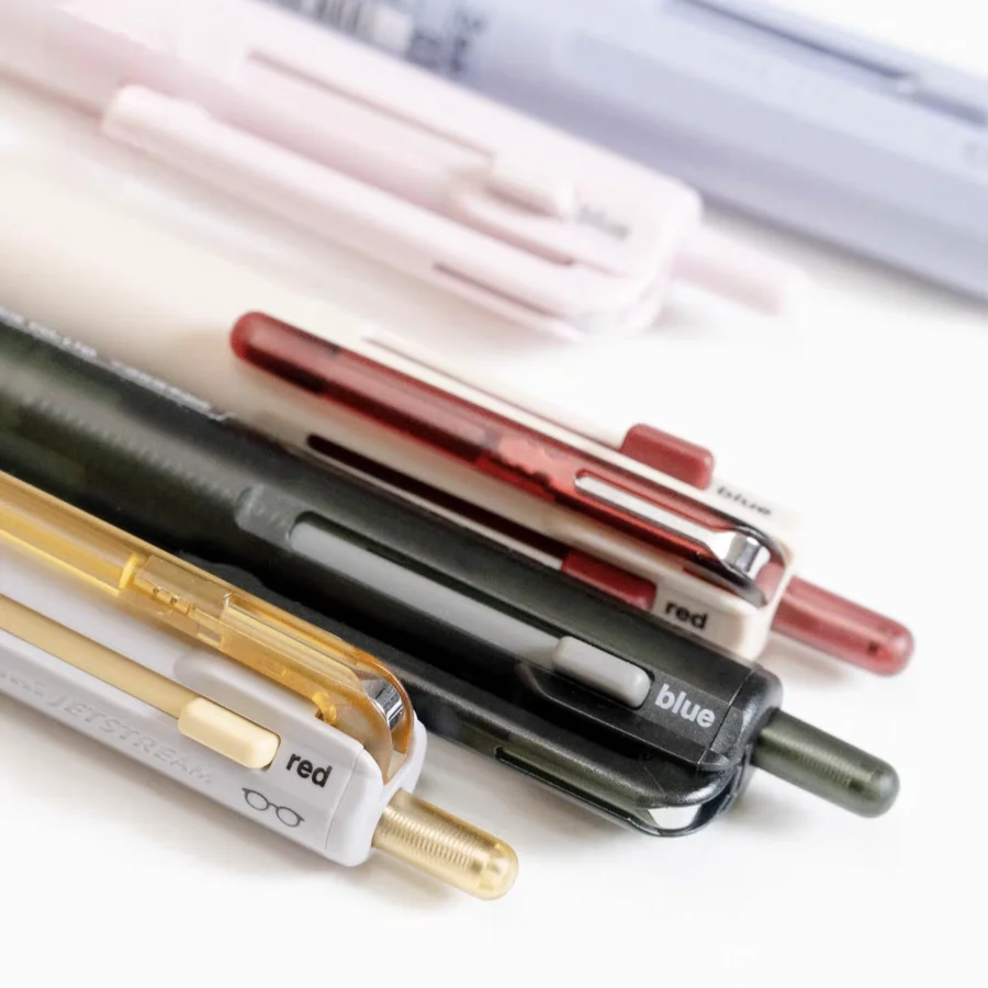 1pcs  JETSTREAM X Zoff Glasses Limited 3 Color Multi-function Pen 0.5mm Neutral Oil Pen Japanese Stationery School Supplies