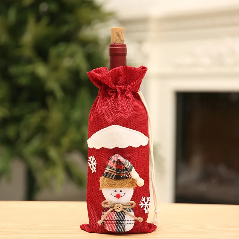

Christmas Wine Bottle Cover Merry Christmas Decorations For Home 2023 Cristmas Ornament Xmas Navidad Gifts New Year 2024