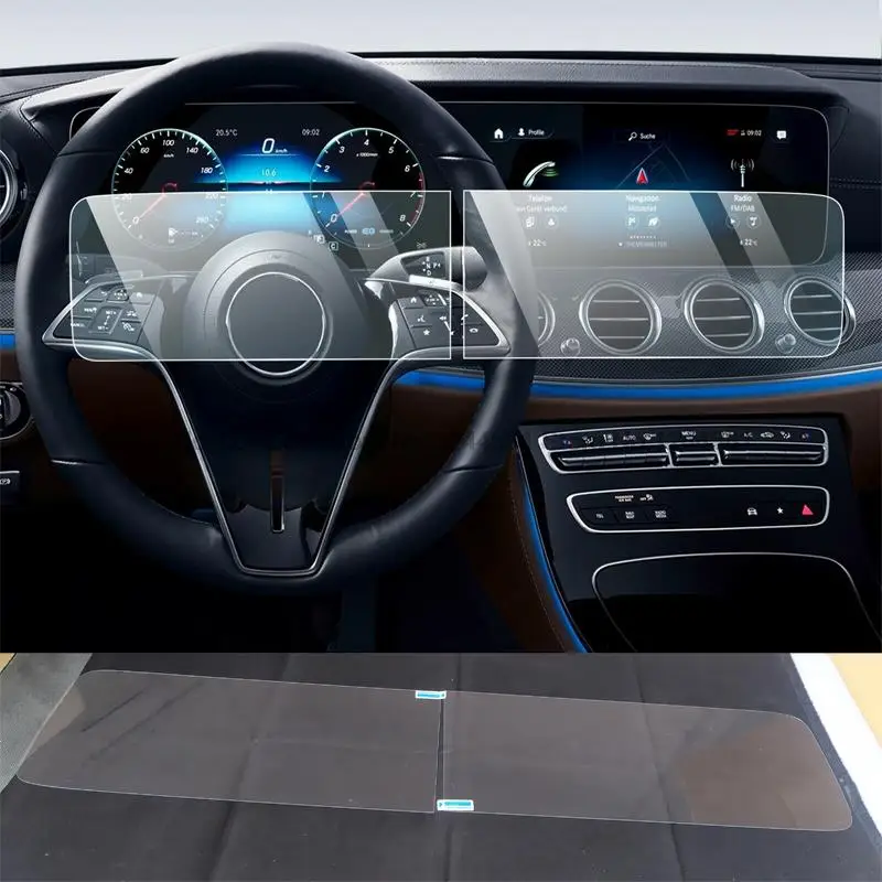 

Защитное стекло из закаленного стекла для Mercedes Benz E 300 E 400 E 350 E 450 AMG 43 53 63 S 2018-2021 12,3-дюймовая навигация Infotainment