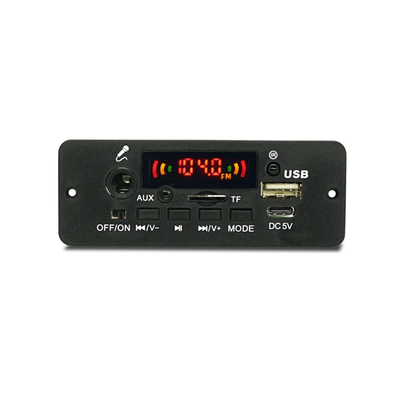 Placa decodificadora de áudio compatível com bluetooth amplificador JQ-D129BT-A 2x5w acessório de reprodutor de música mp3 wma wav flac sem perdas