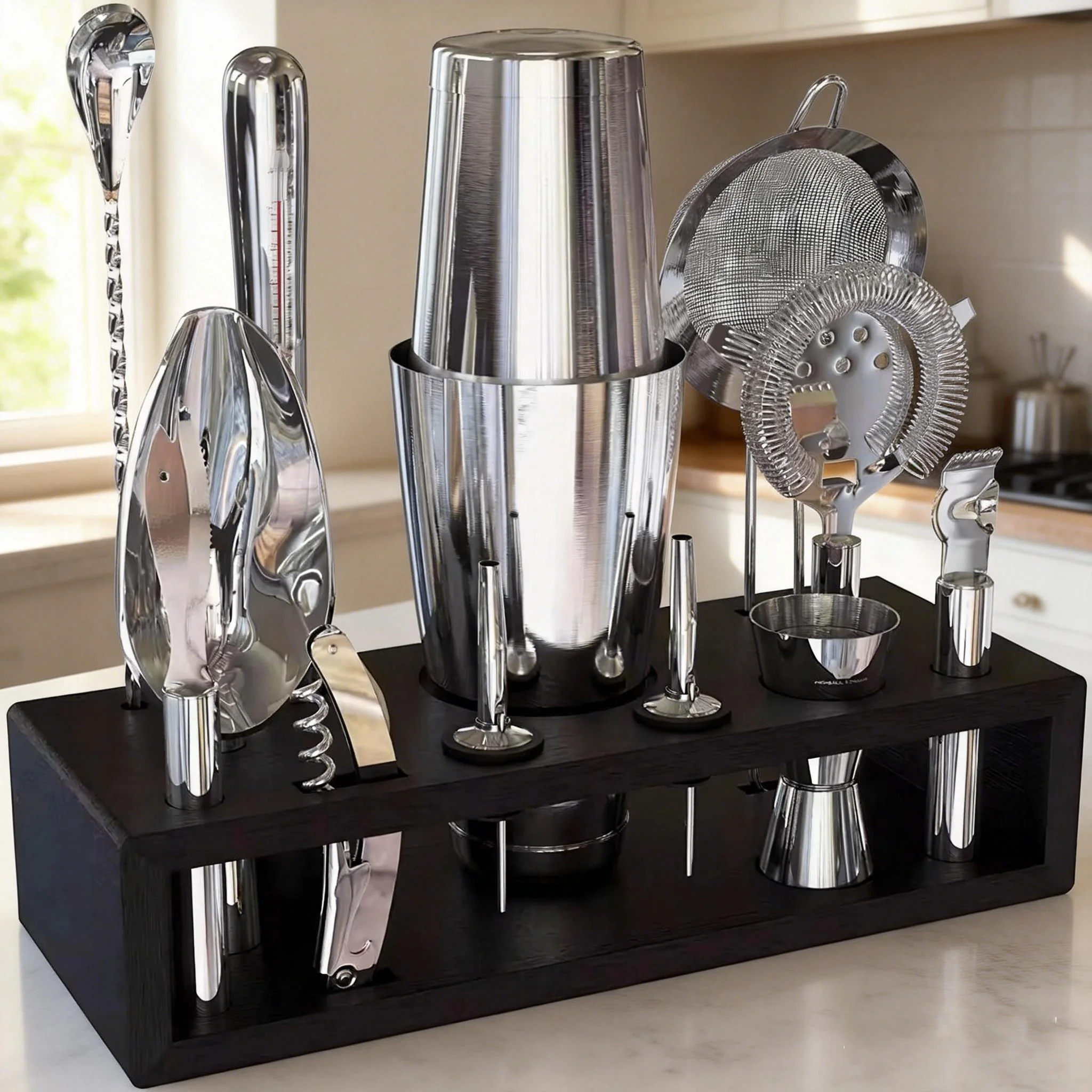 Boston Shaker Set - stllCamol 14-Piece Stainless Steel Mixology Bartender