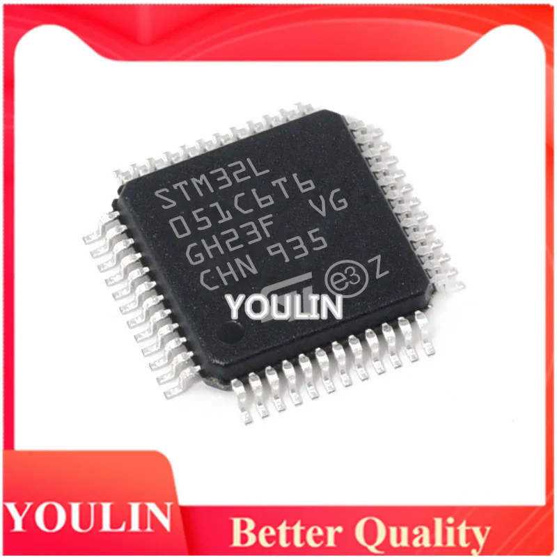 5pcs New original STM32L051C6T6 LQFP-48 ARM Cortex-M0+ 32-bit microcontroller