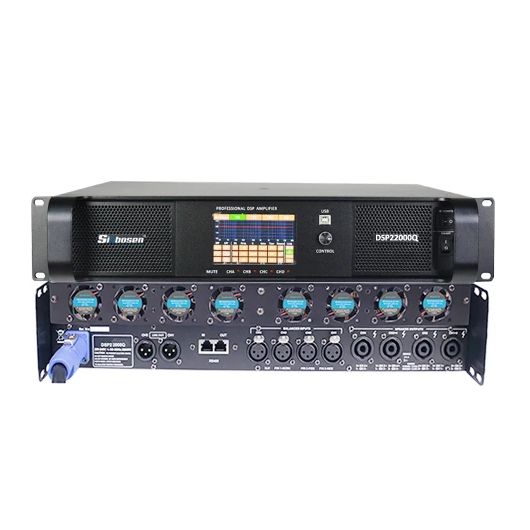DSP22000Q dsp power amplifier 4 channel 5000 watts amplifier module with dsp