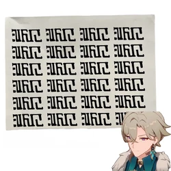 Game Honkai: Star Rail Aventurine Tattoo Sticker Adult Unisex Waterproof Temporary Costume Props Accessories