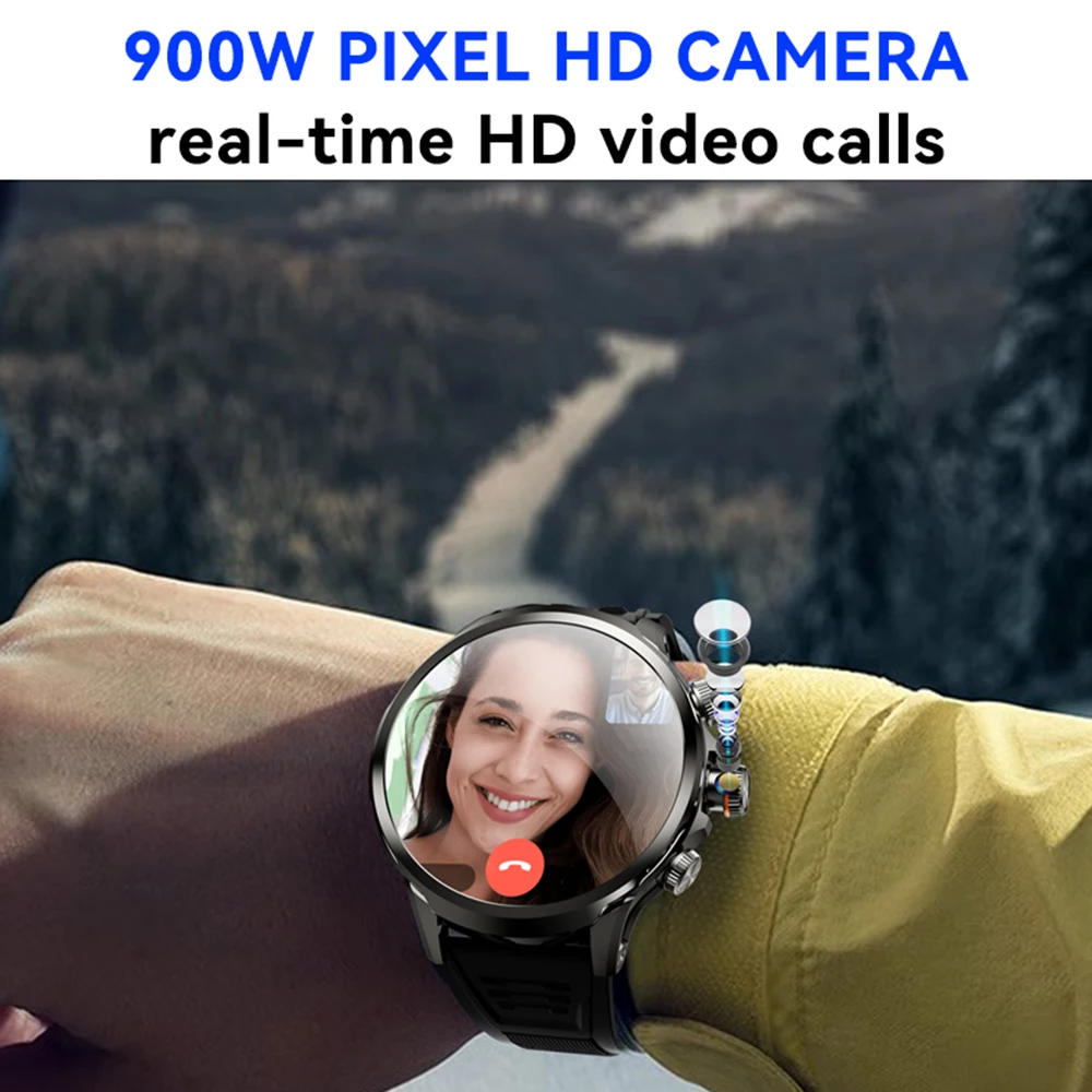 5G/4G شبكة كاملة 8GB + 128GB RAM ساعة ذكية 1.95 بوصة 680*680 شاشة AMOLED 900 واط كاميرا GPS خريطة واي فاي جوجل APPS Smartwatch + صندوق #3