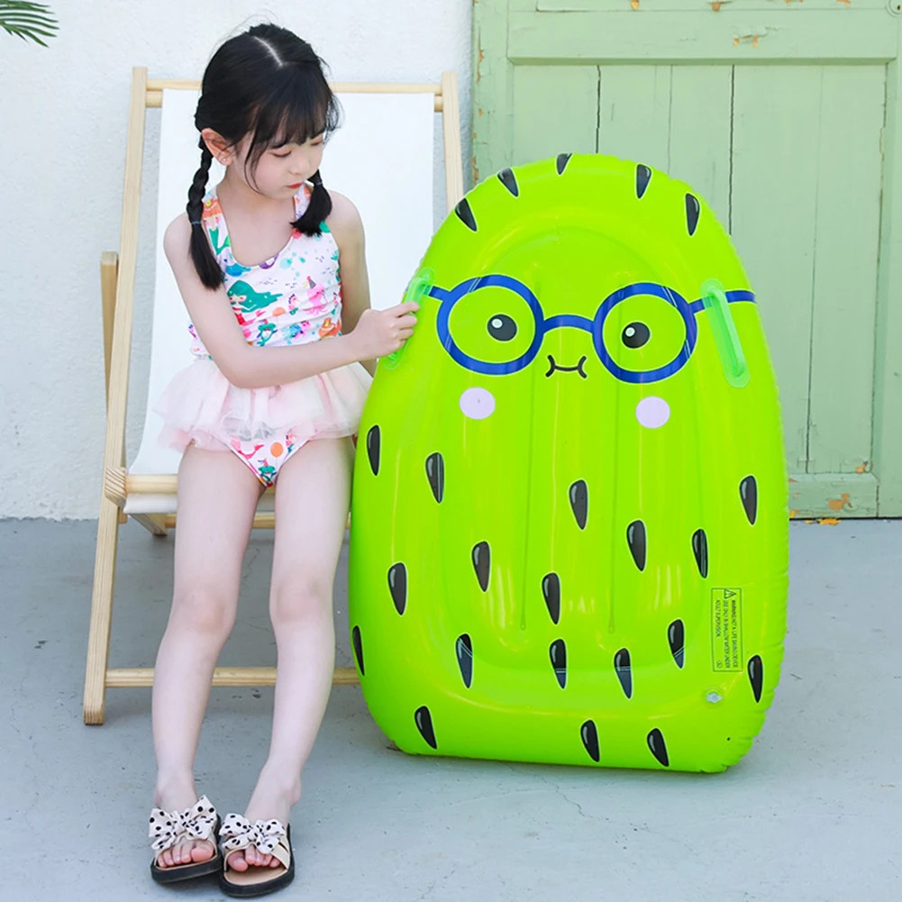 2024 New Summer Inflatable Foldable Floating Row PVC Cartoon Unicorn Fruit Pattern Swimming Circle Pool Bathtub Water Play Toy