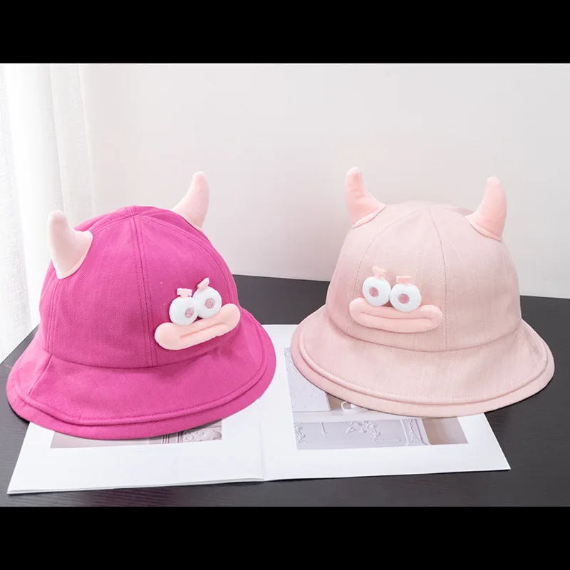 2024 New Cartoon Cute Monster Bucket Hats With Summer Foldable Lightweight Sun Hat Fishing Caps For Women Men Teens Adult