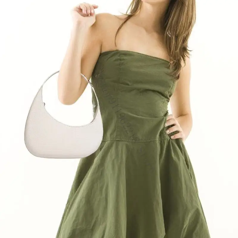 

Women Handbag Purse All-Matching Underarm Bag PU Leather Shoulder Bag Armpit Bag 066F