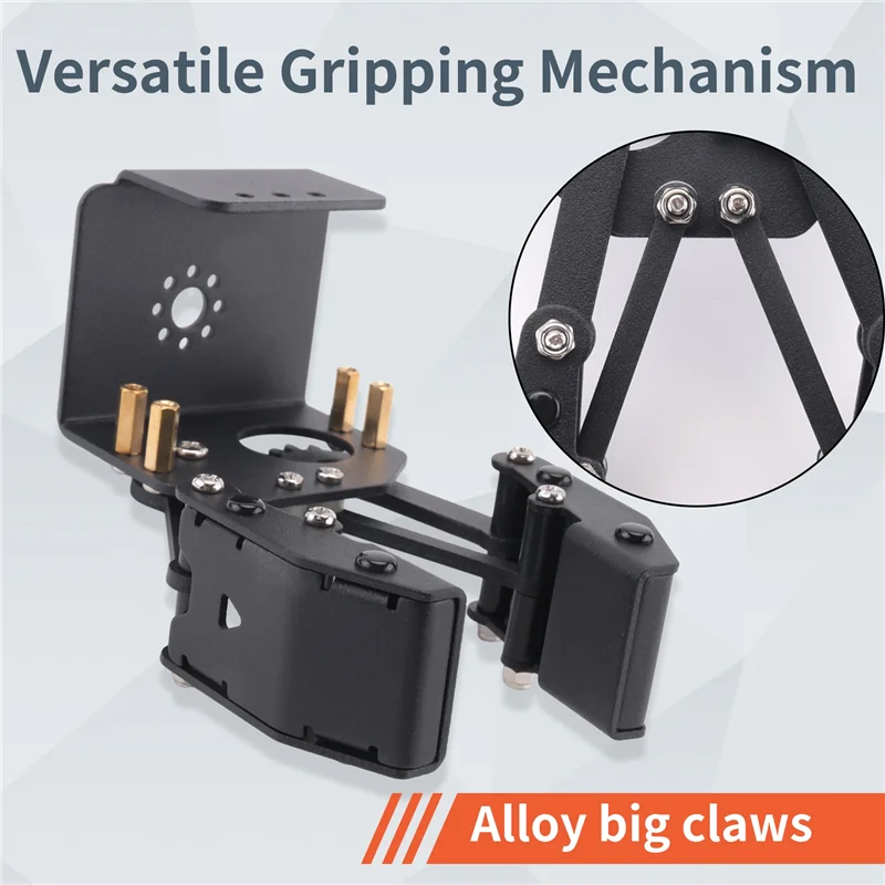 ABKR-Buka Robot Manipulator Robot Penggenggam Cakar Besar untuk Lengan Robot Kit DIY Cakar Robot Yang Dapat Diprogram